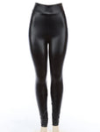 Matte Leather Leggings